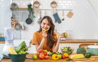 woman skin food