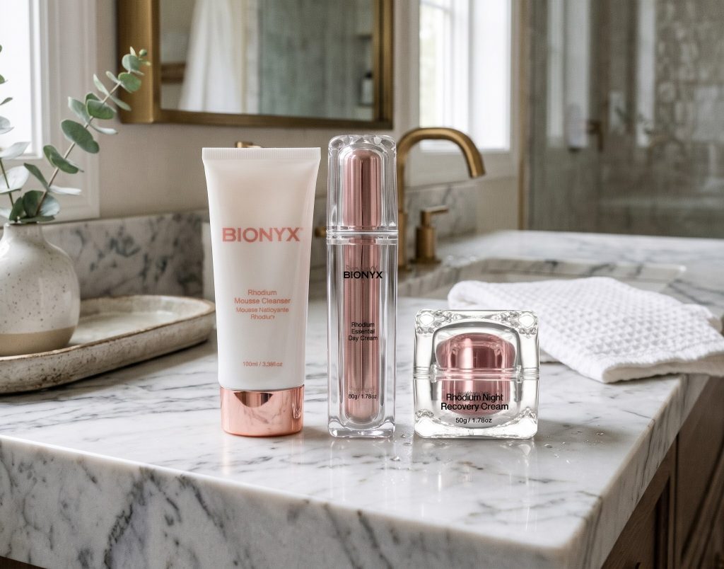 Rhodium Gift Set skincare products